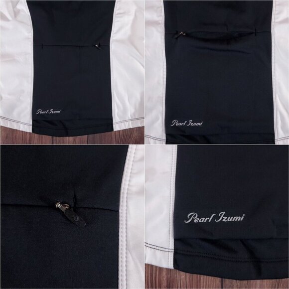 NWT Pearl Izumi Womens Size Medium Select Thermal Barrier Jacket Black White - Picture 9 of 16